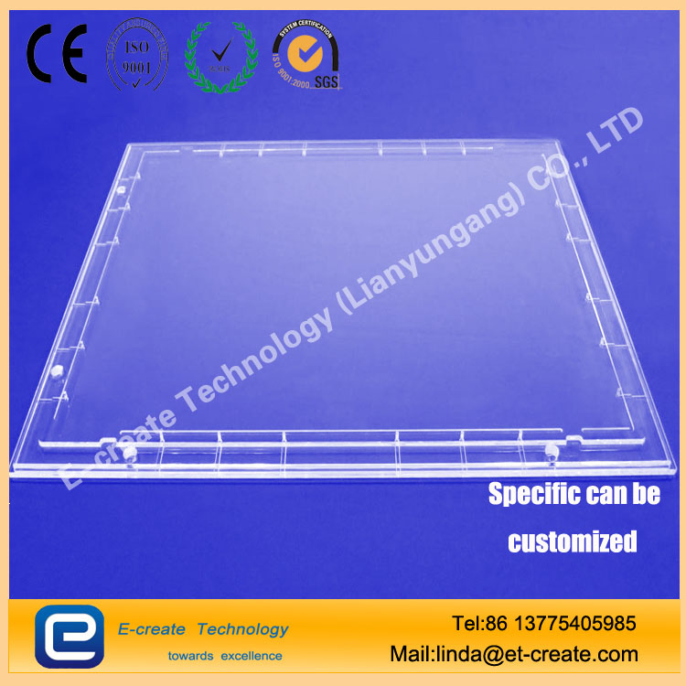 Quartz channel quartz perforated sheet microporous processing grooved quartz chip trunking ducts made of quartz