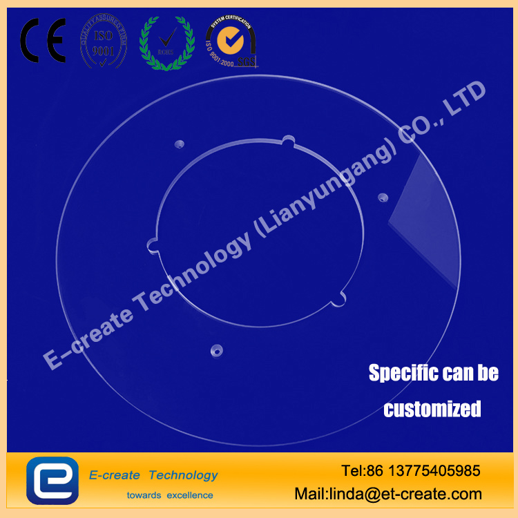CCD optical image screening machine glass ring, perforated glass worktable for full inspection machine, non-standard glass screening machine